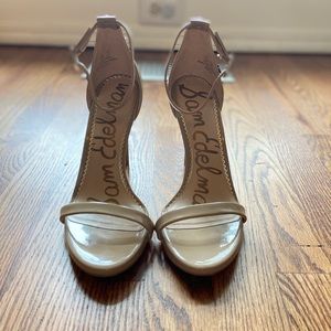 Sam Edelman, nude, size 7.5 ankle strap heel, NWOT.